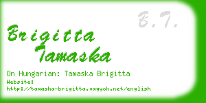 brigitta tamaska business card